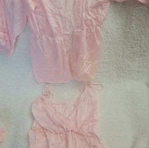 2 piece pink lingerie